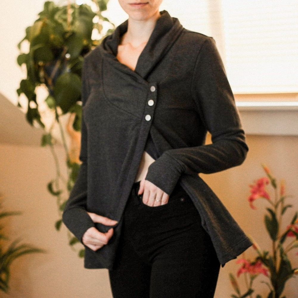 Tunic cardigan top